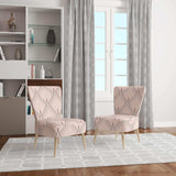 Retro Ornament With Decorative Elements Mid-Century Accent Chair