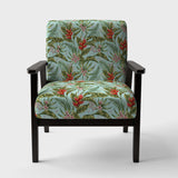 Tropical Foliage II Mid-Century Accent Chair