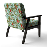 Tropical Foliage II Mid-Century Accent Chair