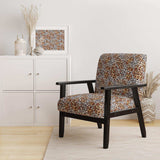 Leopard Fur Safari II Mid-Century Accent Chair