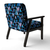 Retro Floral Pattern XIV Mid-Century Accent Chair