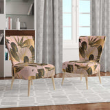Golden Foliage III Mid-Century Accent Chair
