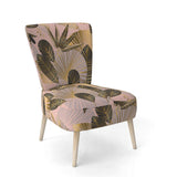 Golden Foliage III Mid-Century Accent Chair