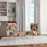 Golden Foliage III Mid-Century Accent Chair