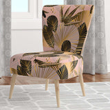 Golden Foliage III Mid-Century Accent Chair