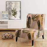Golden Foliage III Mid-Century Accent Chair