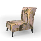 Golden Foliage III Mid-Century Accent Chair