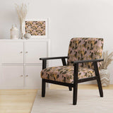 Golden Foliage III Mid-Century Accent Chair