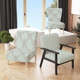 Ornament with decorative elements. Mid-Century Accent Chair