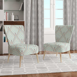 Ornament with decorative elements. Mid-Century Accent Chair