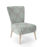 Ornament with decorative elements. Mid-Century Accent Chair