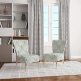 Ornament with decorative elements. Mid-Century Accent Chair