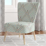 Ornament with decorative elements. Mid-Century Accent Chair