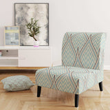Ornament with decorative elements. Mid-Century Accent Chair