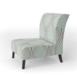 Ornament with decorative elements. Mid-Century Accent Chair