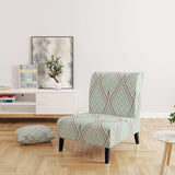 Ornament with decorative elements. Mid-Century Accent Chair