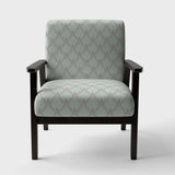 Ornament with decorative elements. Mid-Century Accent Chair
