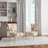 Golden Marble II Mid-Century Accent Chair