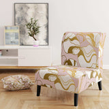 Golden Marble II Mid-Century Accent Chair