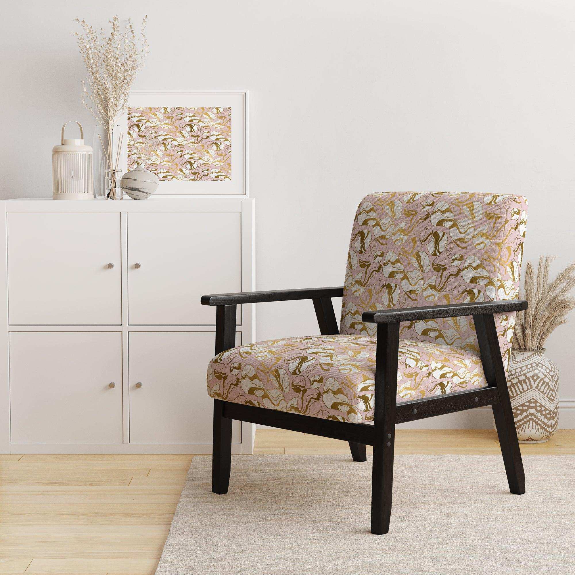 Golden Marble II Mid-Century Accent Chair