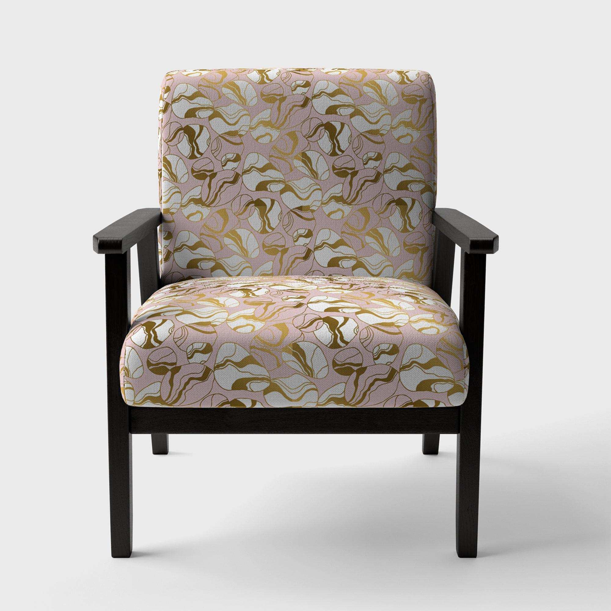 Golden Marble II Mid-Century Accent Chair
