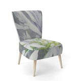 Flower Cleome Splash II Tranditional Accent Chair
