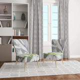 Flower Cleome Splash II Tranditional Accent Chair