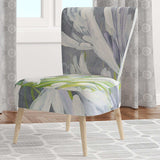 Flower Cleome Splash II Tranditional Accent Chair