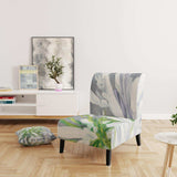 Flower Cleome Splash II Tranditional Accent Chair