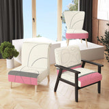GeometricNeapolitan I Shabby Chic Accent Chair