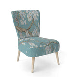 Blue April Tree Traditional Accent Chair