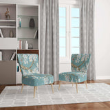 Blue April Tree Traditional Accent Chair