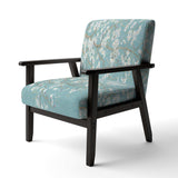 Blue April Tree Traditional Accent Chair