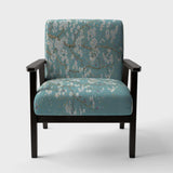 Blue April Tree Traditional Accent Chair