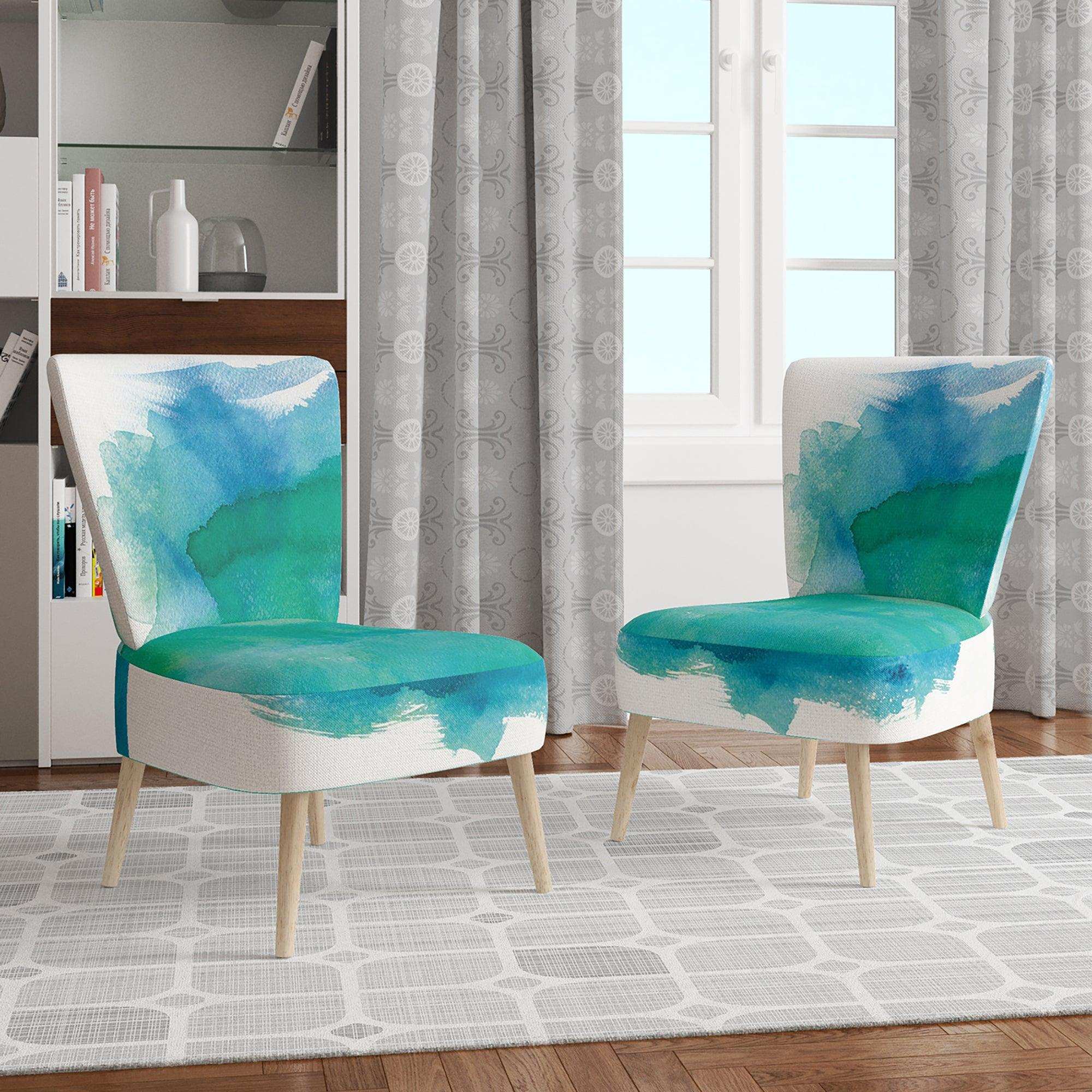 Sea Glass Traditional Accent Chair