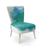 Sea Glass Traditional Accent Chair
