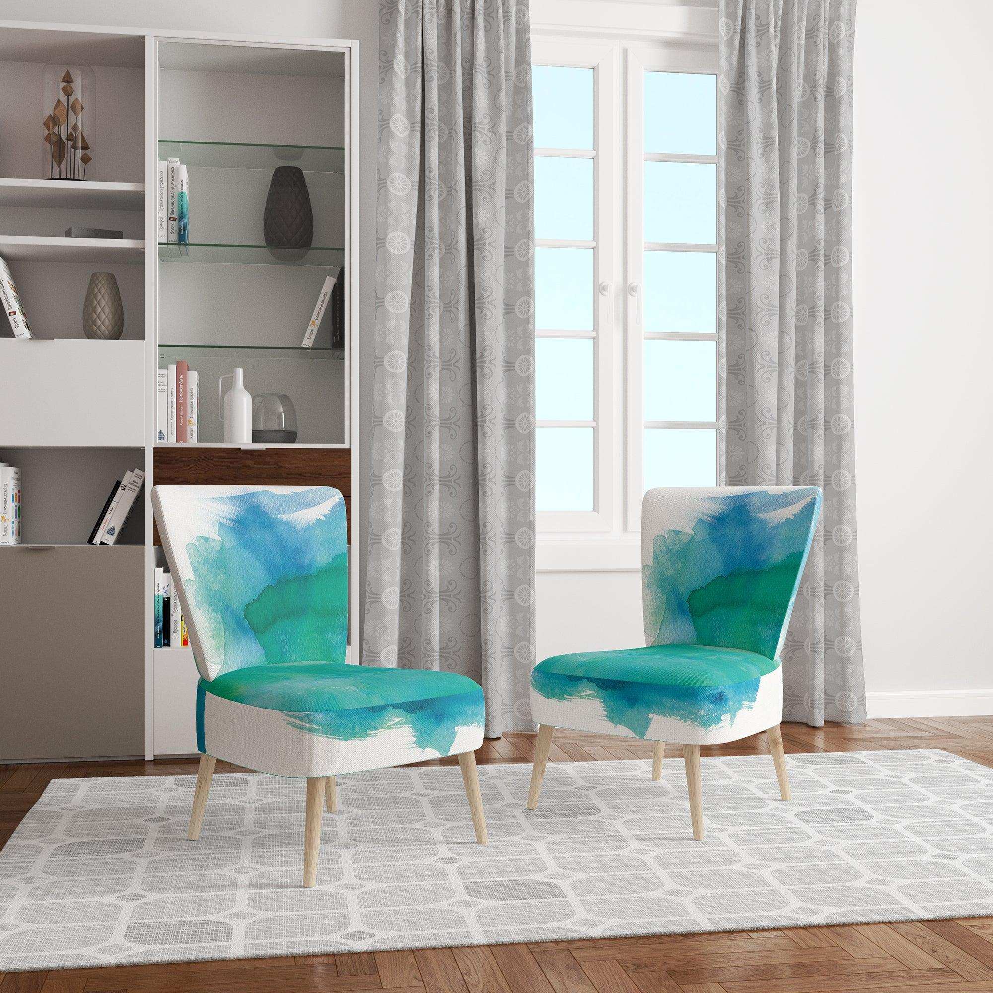 Sea Glass Traditional Accent Chair