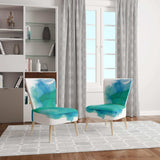 Sea Glass Traditional Accent Chair
