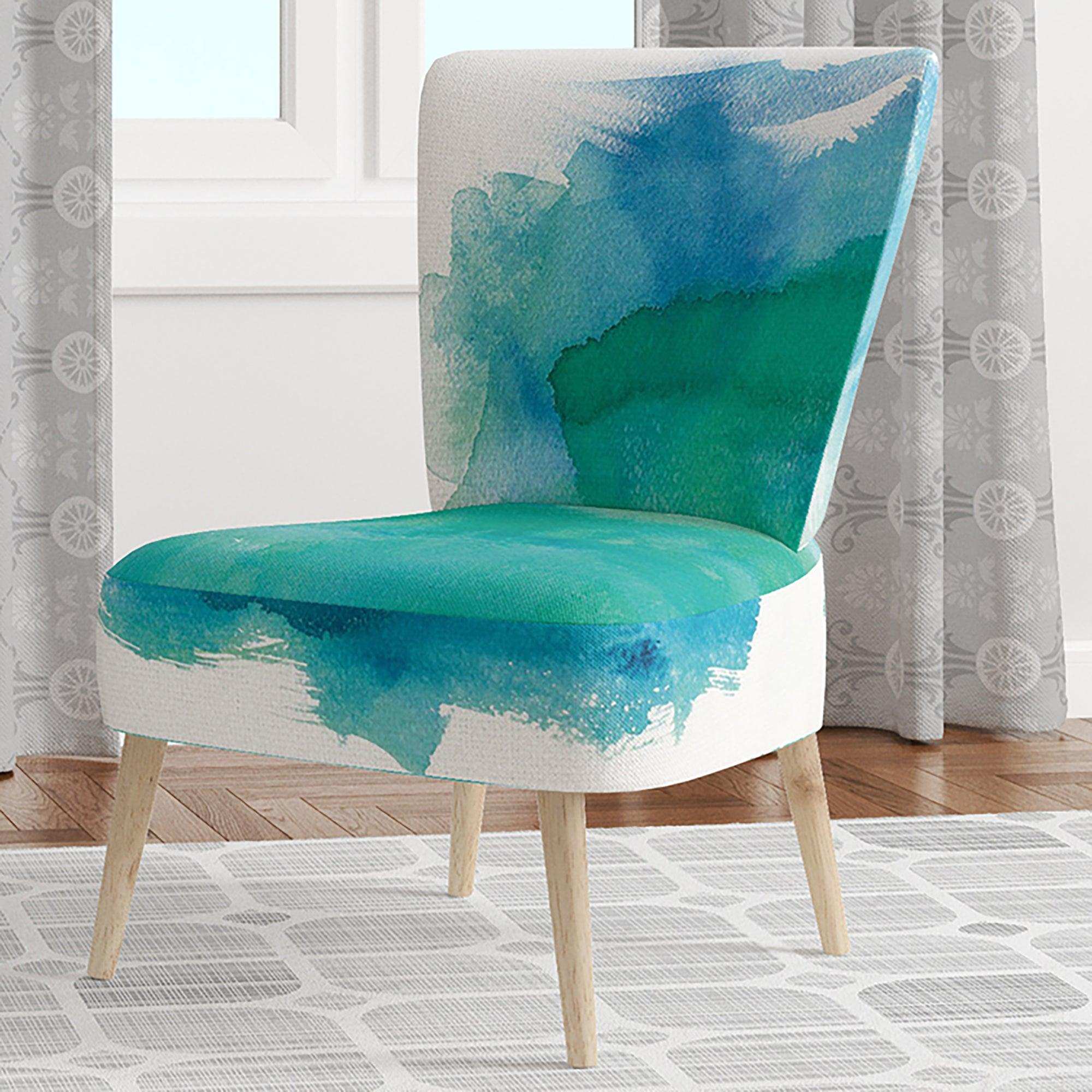 Sea Glass Traditional Accent Chair