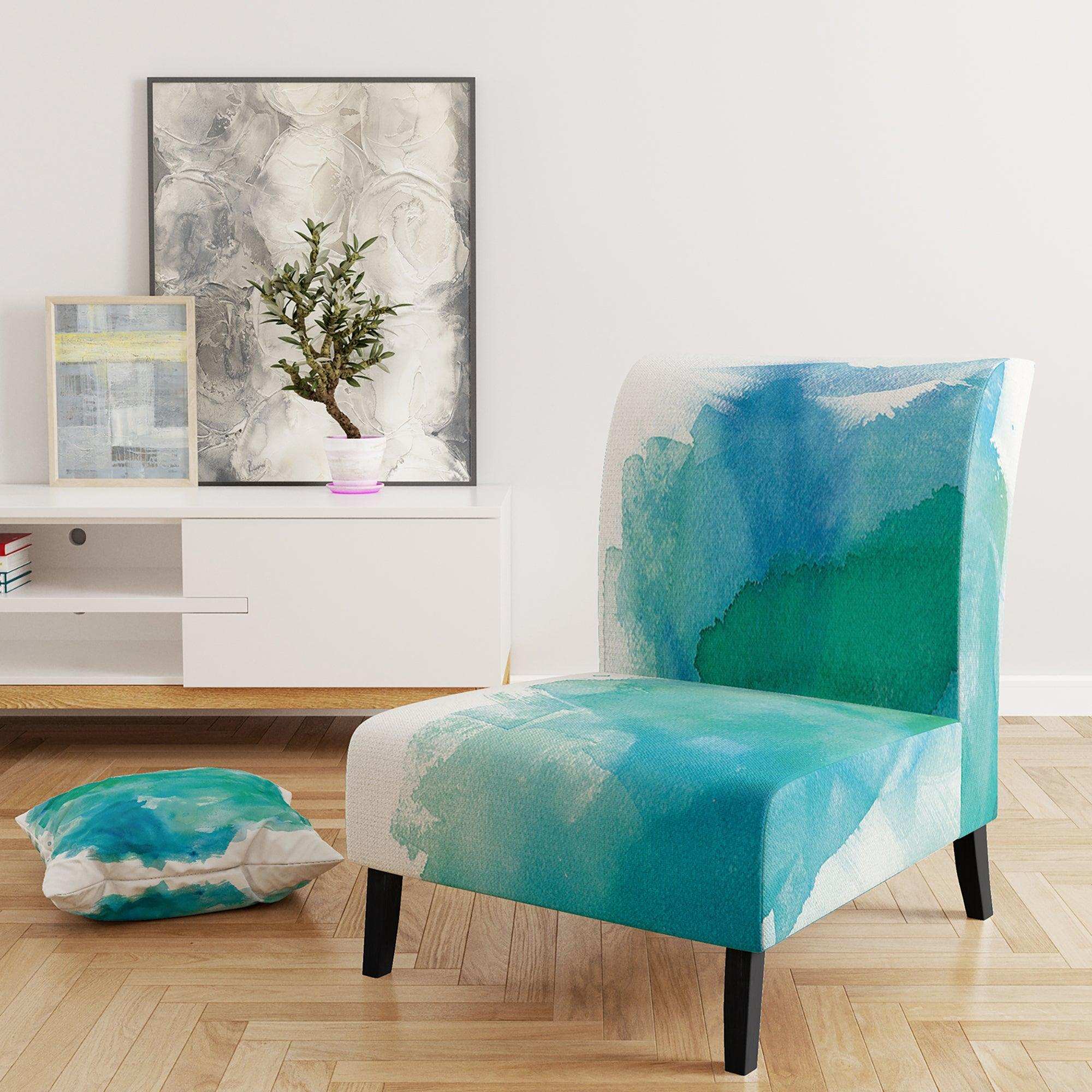Sea Glass Traditional Accent Chair