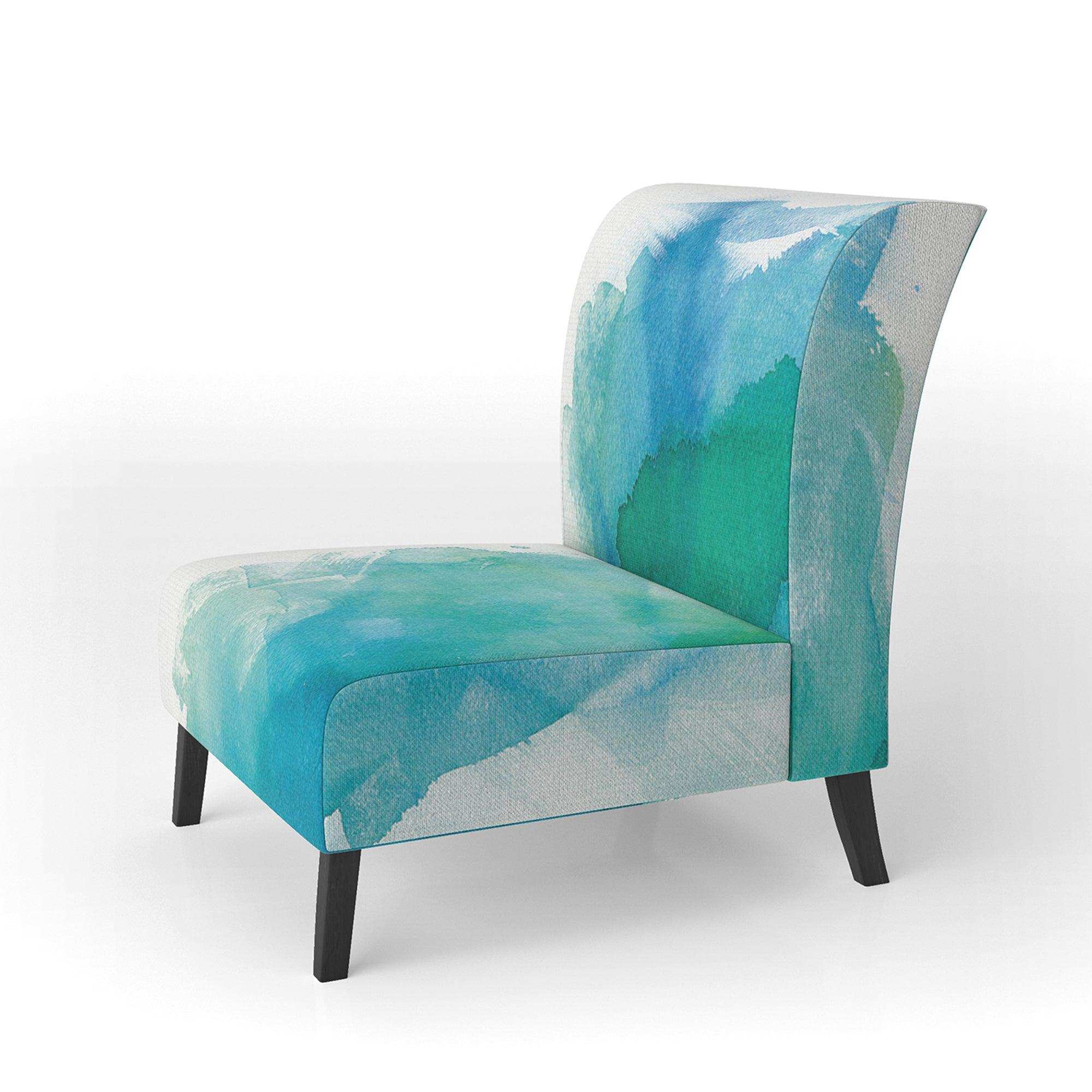 Sea Glass Traditional Accent Chair