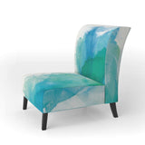 Sea Glass Traditional Accent Chair
