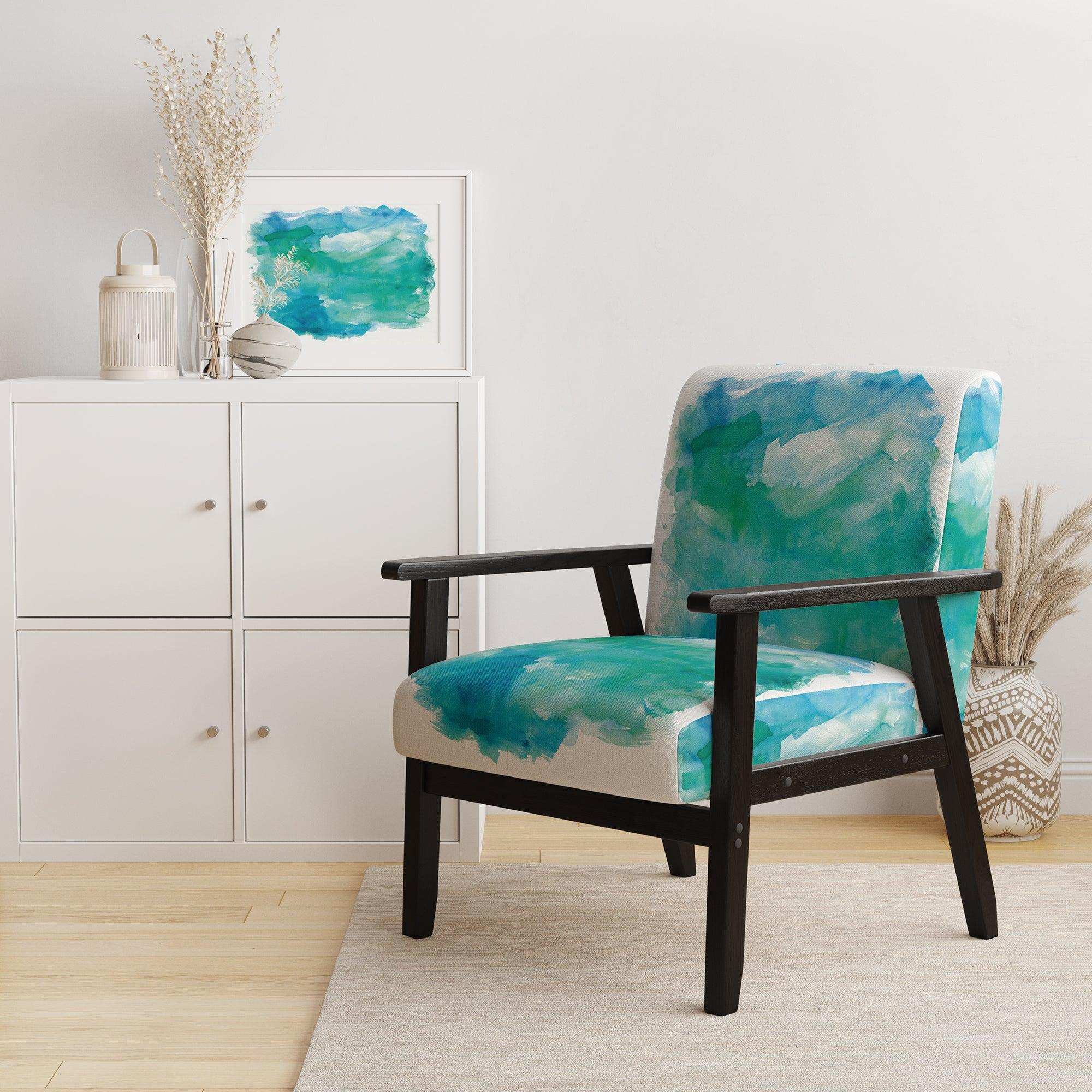 Sea Glass Traditional Accent Chair