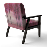 Pink Forest Tranditional Accent Chair