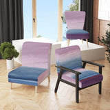 Purple Rock landscape III Shabby Chic Accent Chair