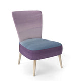 Purple Rock landscape III Shabby Chic Accent Chair