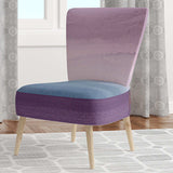Purple Rock landscape III Shabby Chic Accent Chair