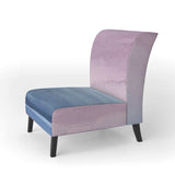 Purple Rock landscape III Shabby Chic Accent Chair