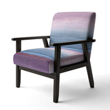 Purple Rock landscape III Shabby Chic Accent Chair