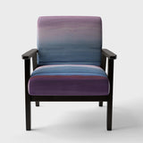 Purple Rock landscape III Shabby Chic Accent Chair